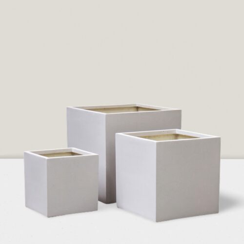 Cubix square outdoor pot set