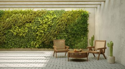 courtyard vertical garden green wall | Vogue & Vine - Landscape Designers Sydney