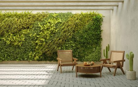 courtyard vertical garden green wall