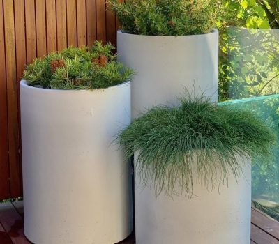 Tower Designer Outdoor Pots Sydney | Vogue & Vine - Landscape Designers Sydney